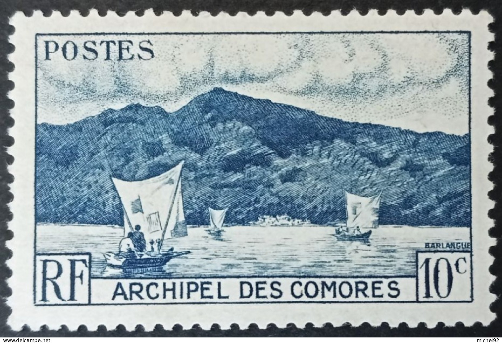 Comores 1950-52 - YT N°1 - Oblitéré - Usados