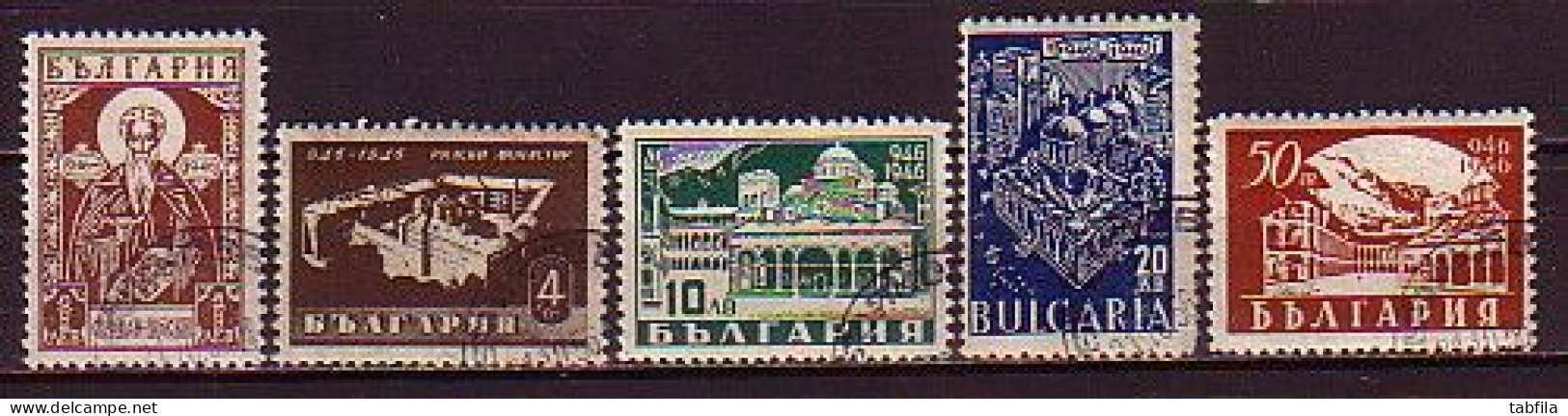 BULGARIA - 1946 - Monastire De Rila -  5v Obl. - Gebraucht