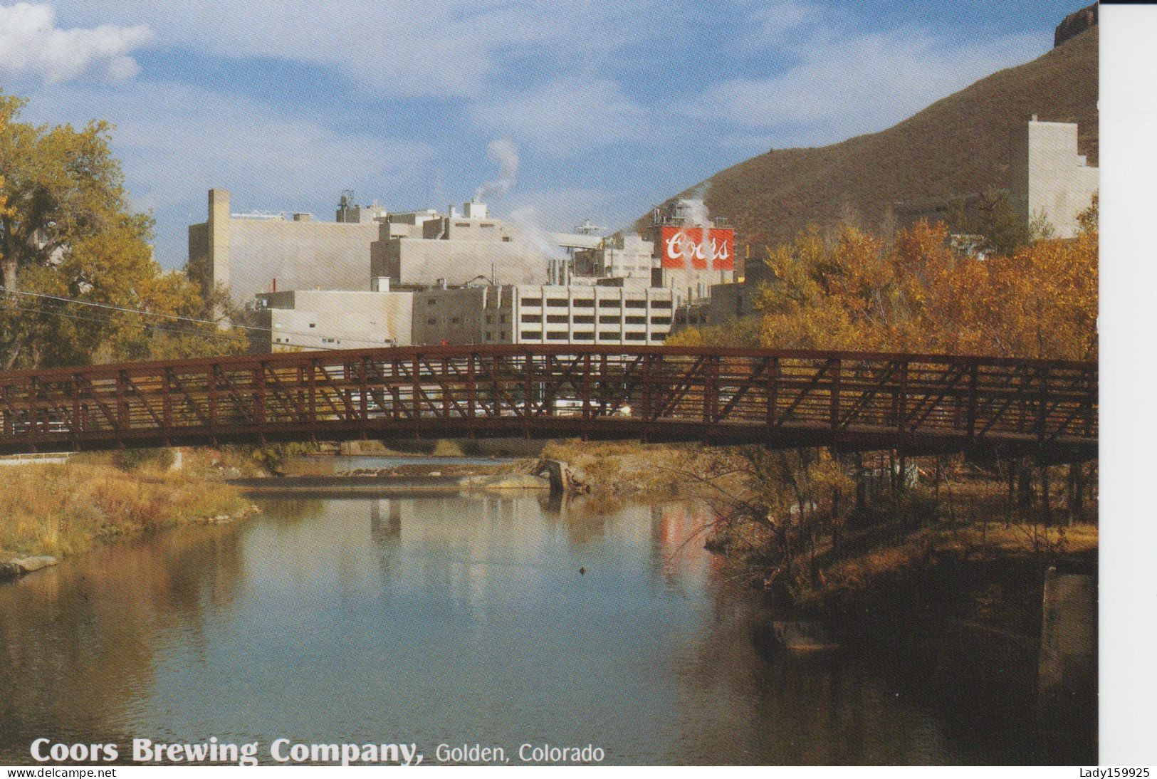 Coors Brewing Compagny Golden Colorado USA Magnificent View Of The Brewing Factory. Water Walkway CPM 2s - Denver