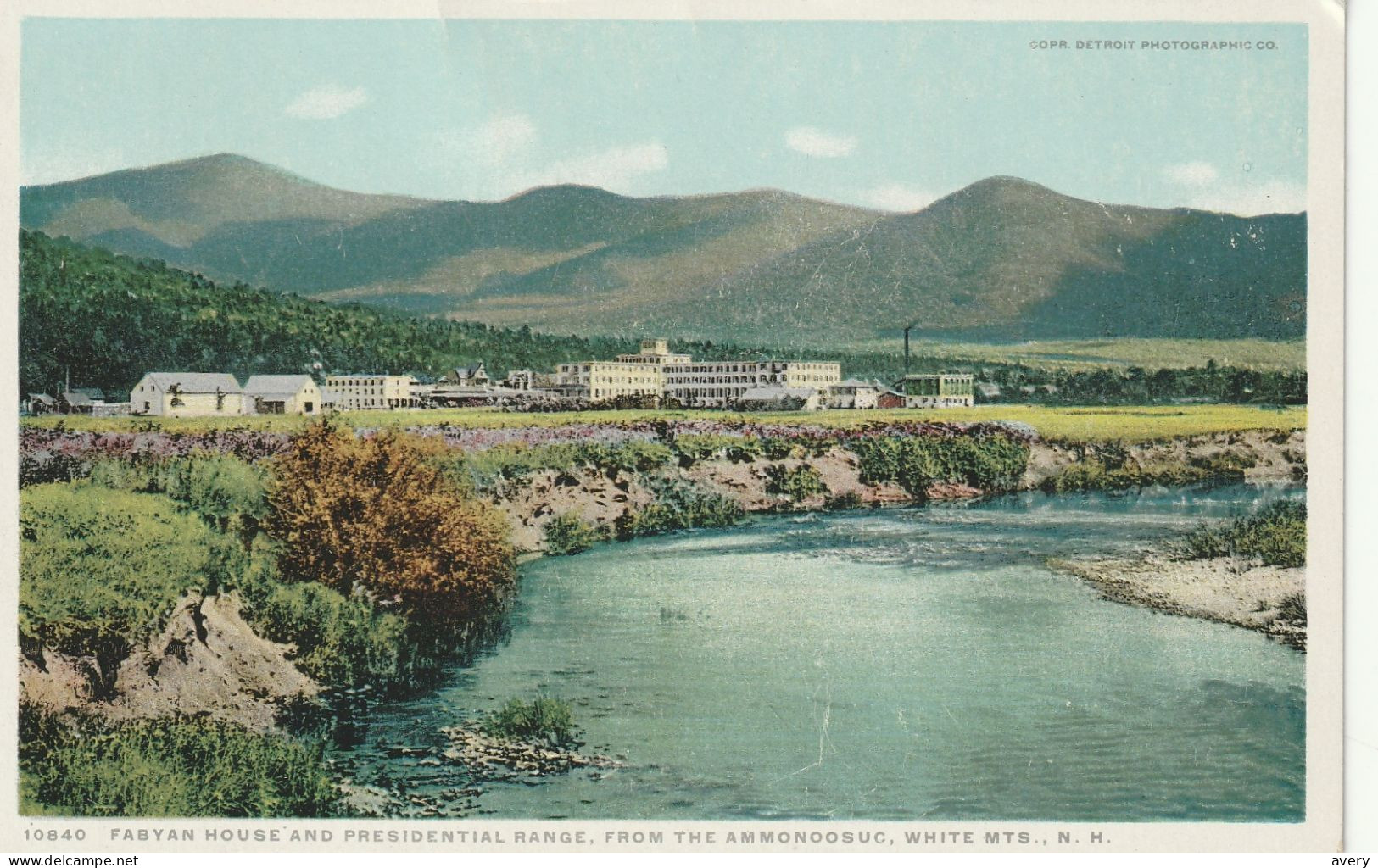 Fabyan House And Presidential Range From The Ammonoosuc, White Mountains, New Hampshire - White Mountains