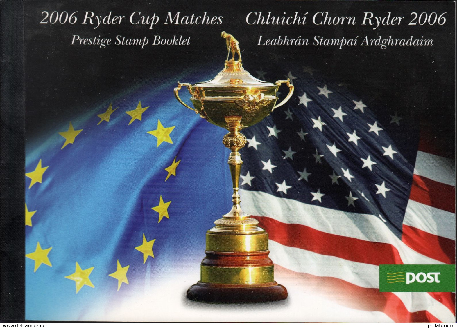 EIRE, IRELAND, Irlande, Carnet Prestige,Mi MH 61, Sg SP 5 **, 2006 Ryder Cup Matches, 4 BL + 2 Timbres, - Markenheftchen