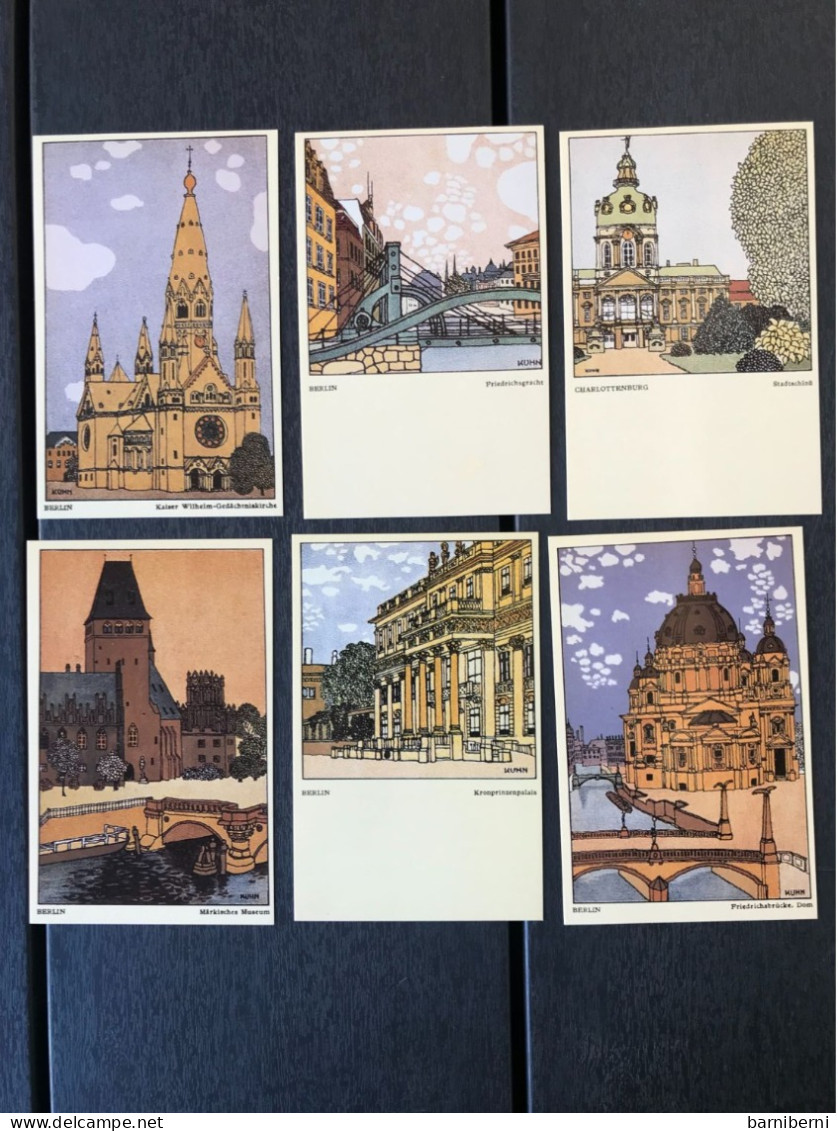 Wiener Werkstaette Serie 12 Cartes Postales Avec Le Pochet. Berlin. Edition Moderne De Brandstatter - Wiener Werkstätten