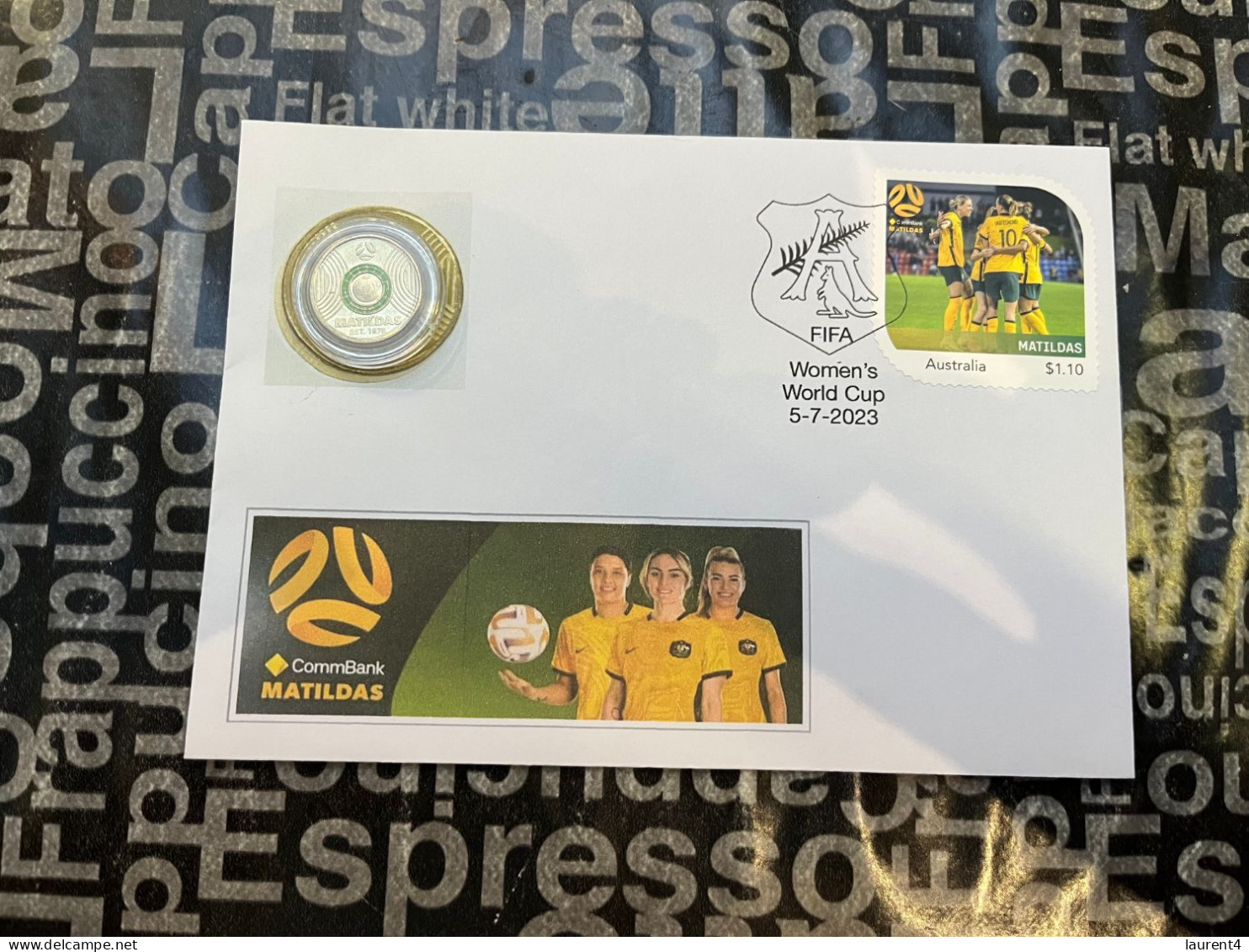 6-11-2023 (1 V 30 B) FIFA Women's Football World Cup - Matildas - With $ 2.00 Light Green Coin & Matildas Stamp - 2 Dollars