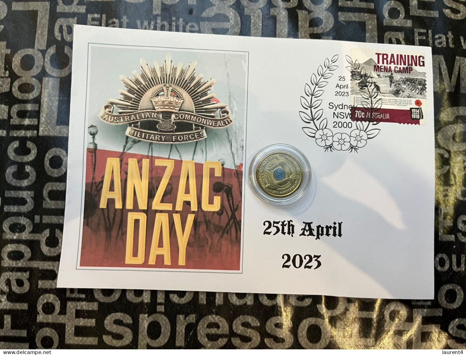 6-11-2023 (1 V 30 B) ANZAC Day 2023 - With $2.00 Peacekeepers Coin & Military Stamp - Dollar