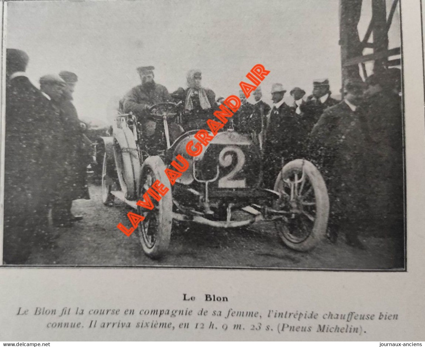 1906 COURSE AUTOMOBILE - LA TARGA FLORIO - CAGNO - VOITURE ITALIA - BALBOT - PNEUS CONTINENTAL - LA VIE AU GRAND AIR - Bücher