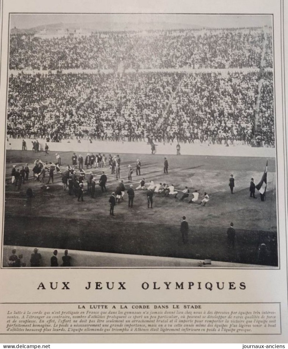 1906 LES JEUX OLYMPIQUES - LUTTE À LA CORDE - MARATHON - SAUT EN HAUTEUR - DISQUE - CORDE LISSE - ESCRIME - 100 M - Livres