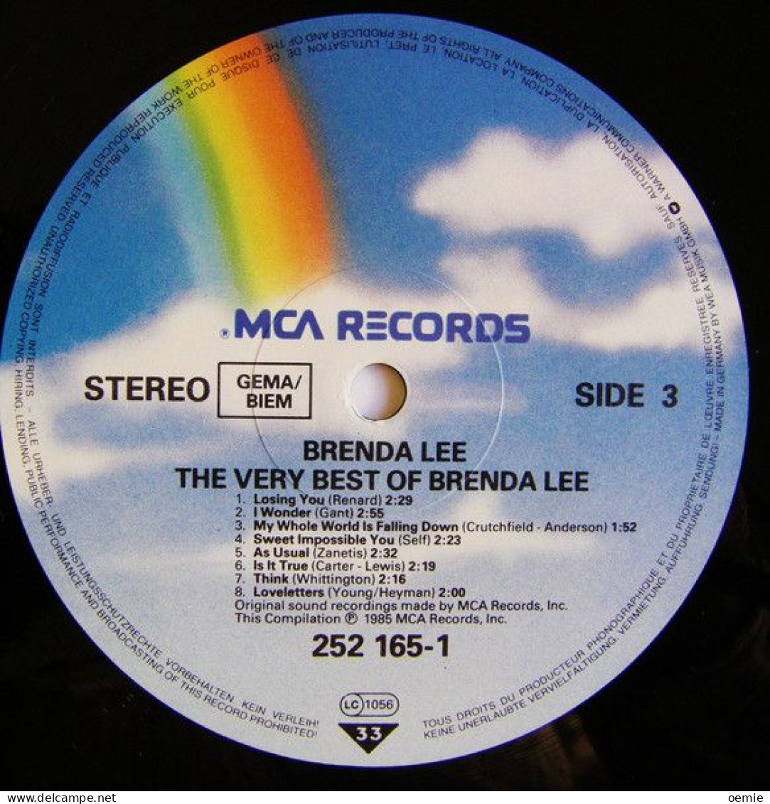 BRENDA LEE  / THE VERY  BEST OF   ALBUM DOUBLE  31 TITRES - Autres - Musique Anglaise