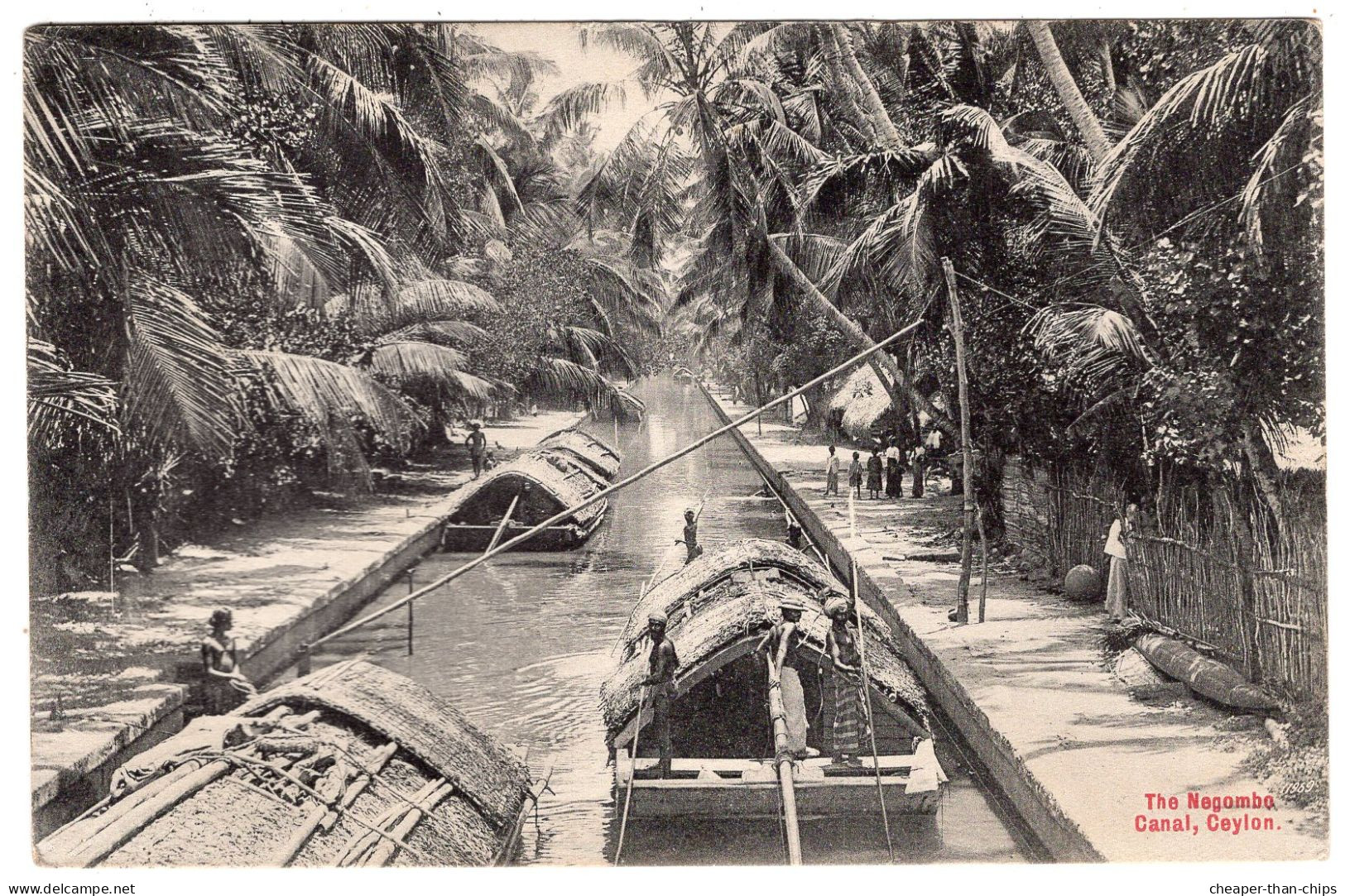 CEYLON - The Nagombo Canal - Plate 70 - Sri Lanka (Ceylon)