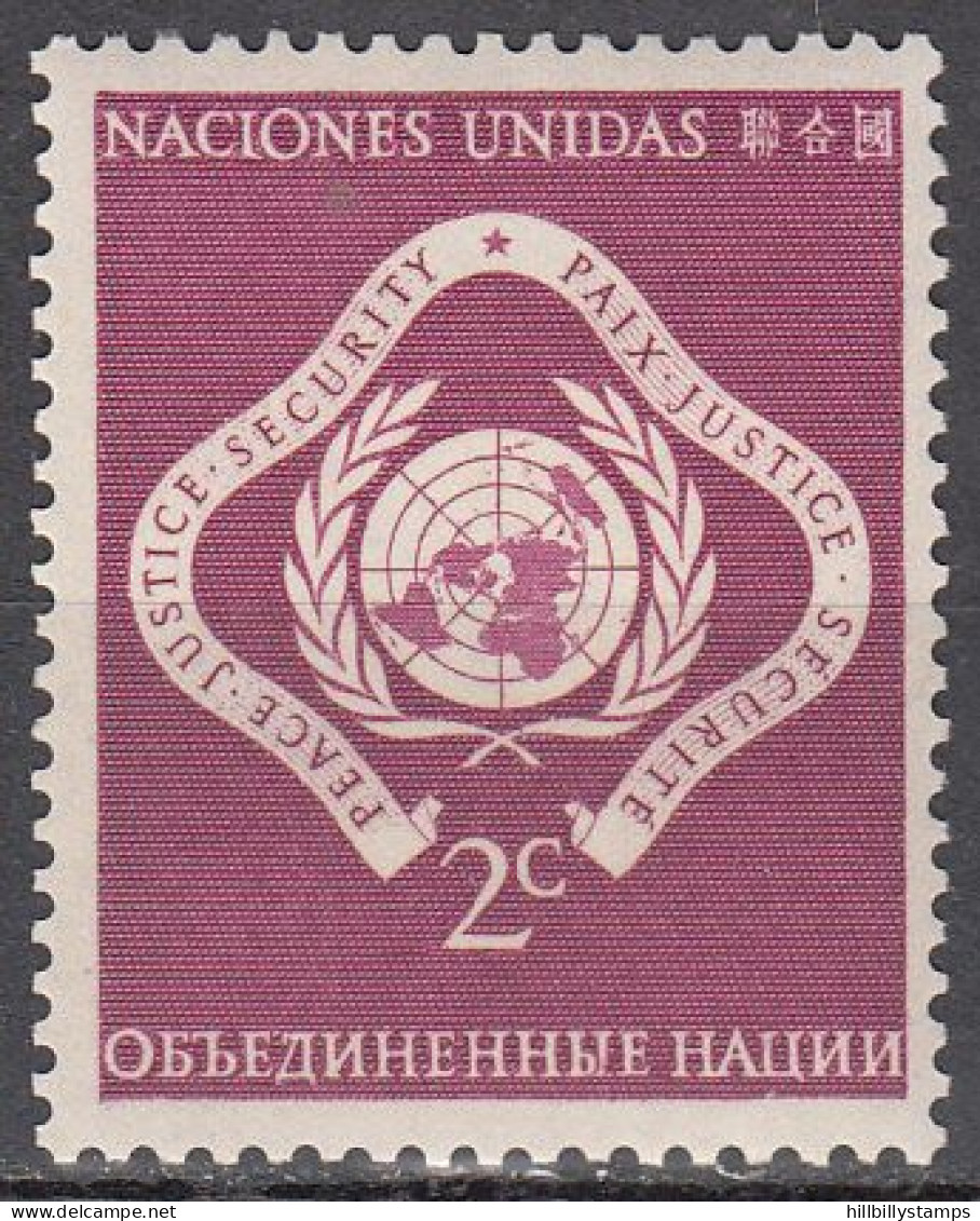 UNITED NATIONS NY   SCOTT NO 3   MNH     YEAR  1951 - Ungebraucht
