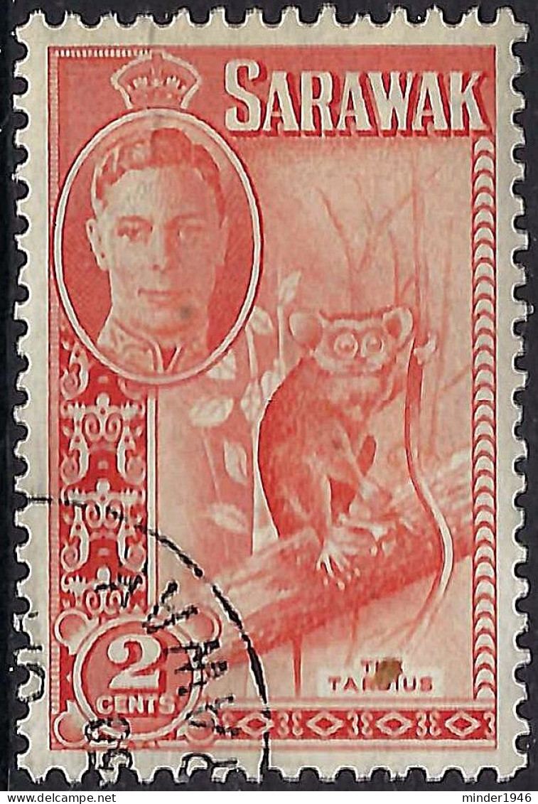 SARAWAK 1950 KGVI 2c Red-Orange SG172 FU - Sarawak (...-1963)