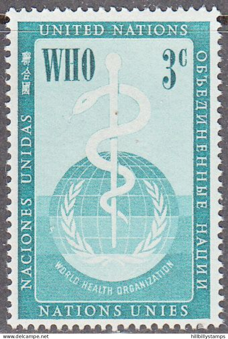UNITED NATIONS NY   SCOTT NO 43    MNH     YEAR  1956 - Ungebraucht