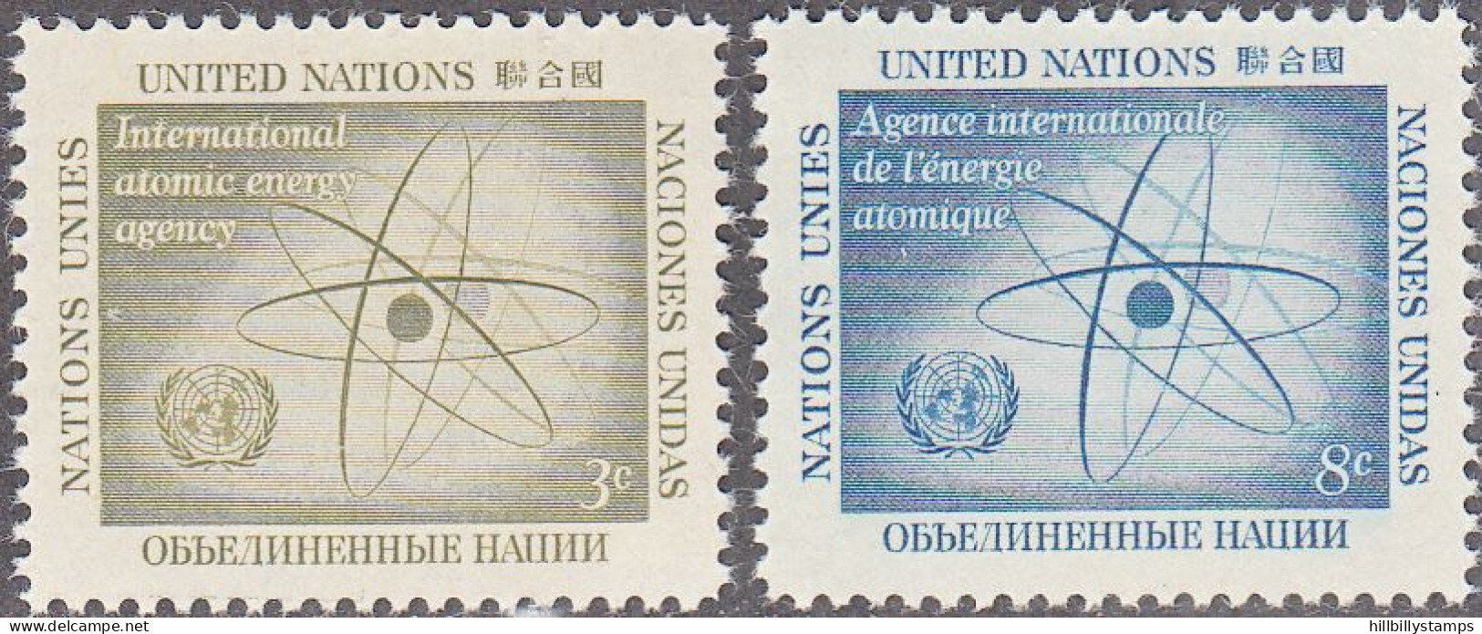 UNITED NATIONS NY   SCOTT NO 59-60   MNH     YEAR  1958 - Nuovi