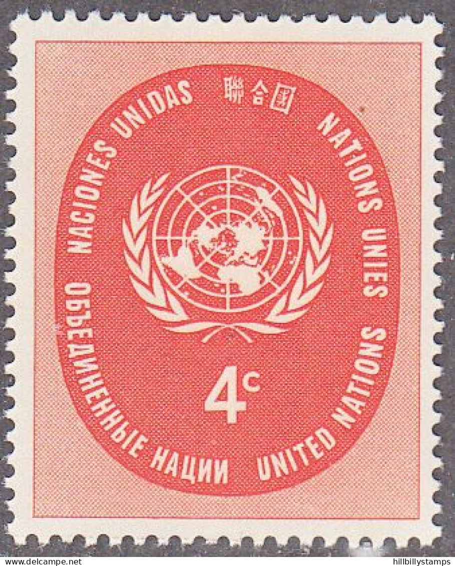 UNITED NATIONS NY   SCOTT NO 63   MNH     YEAR  1958 - Unused Stamps