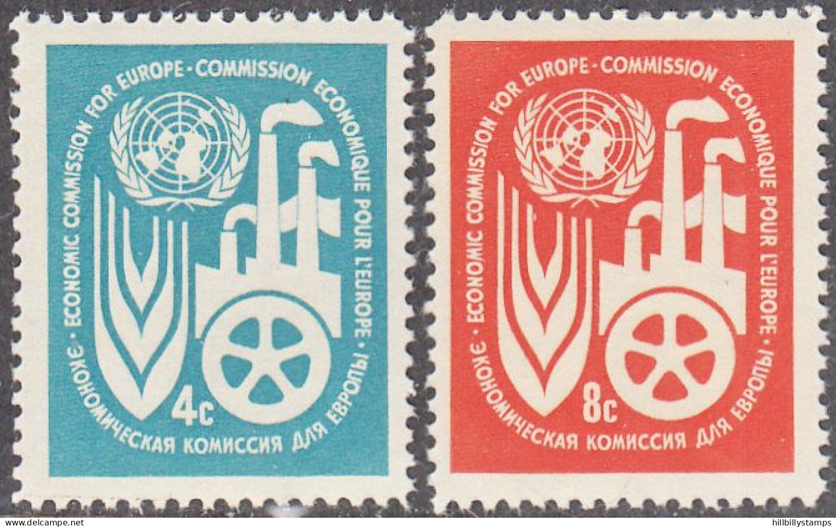 UNITED NATIONS NY   SCOTT NO 71-72   MNH     YEAR  1959 - Ungebraucht