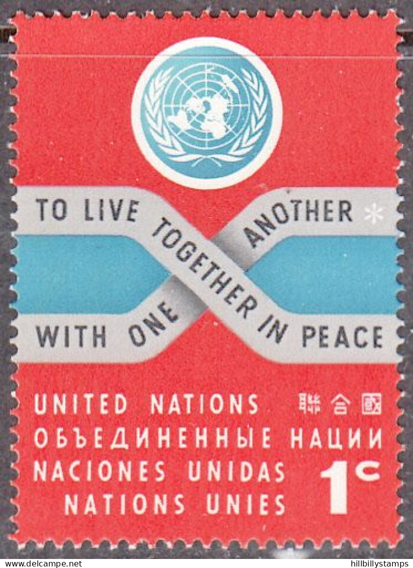 UNITED NATIONS NY   SCOTT NO 104    MNH     YEAR  1962 - Ungebraucht