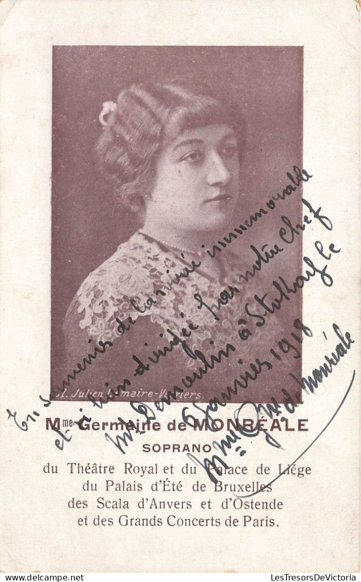 CÉLÉBRITÉS - Madame Germaine De Monréale - Carte Postale Ancienne - Beroemde Vrouwen