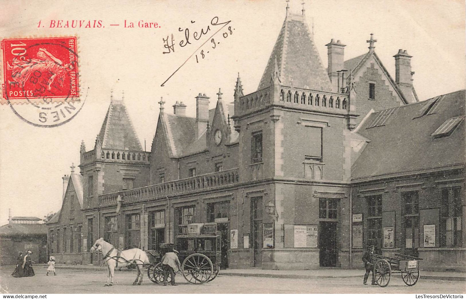 FRANCE - Beauvais - La Gare De Beauvais - Carte Postale Ancienne - Beauvais