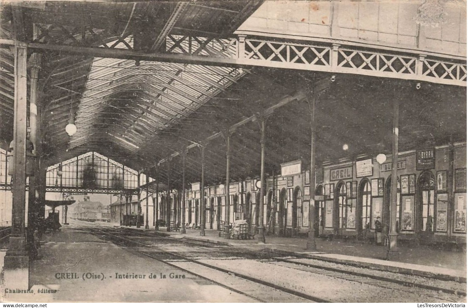FRANCE - Creil - Intérieur De La Gare - Carte Postale Ancienne - Creil