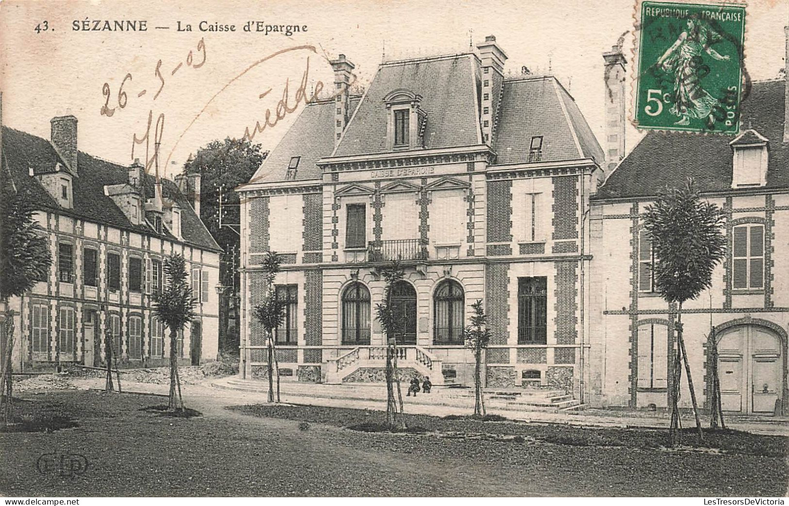 FRANCE - Sézanne - La Caisse D'épargne - Carte Postale Ancienne - Sezanne