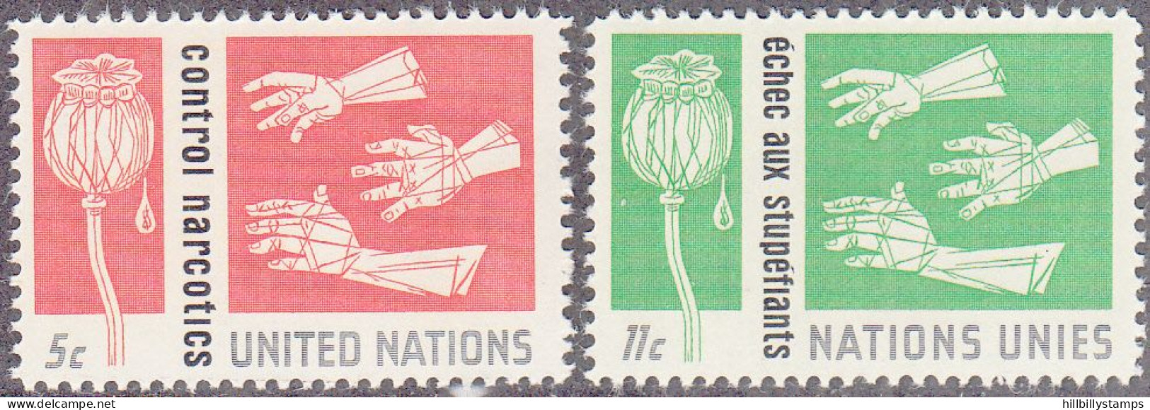 UNITED NATIONS NY   SCOTT NO 131-32   MNH     YEAR  1964 - Neufs
