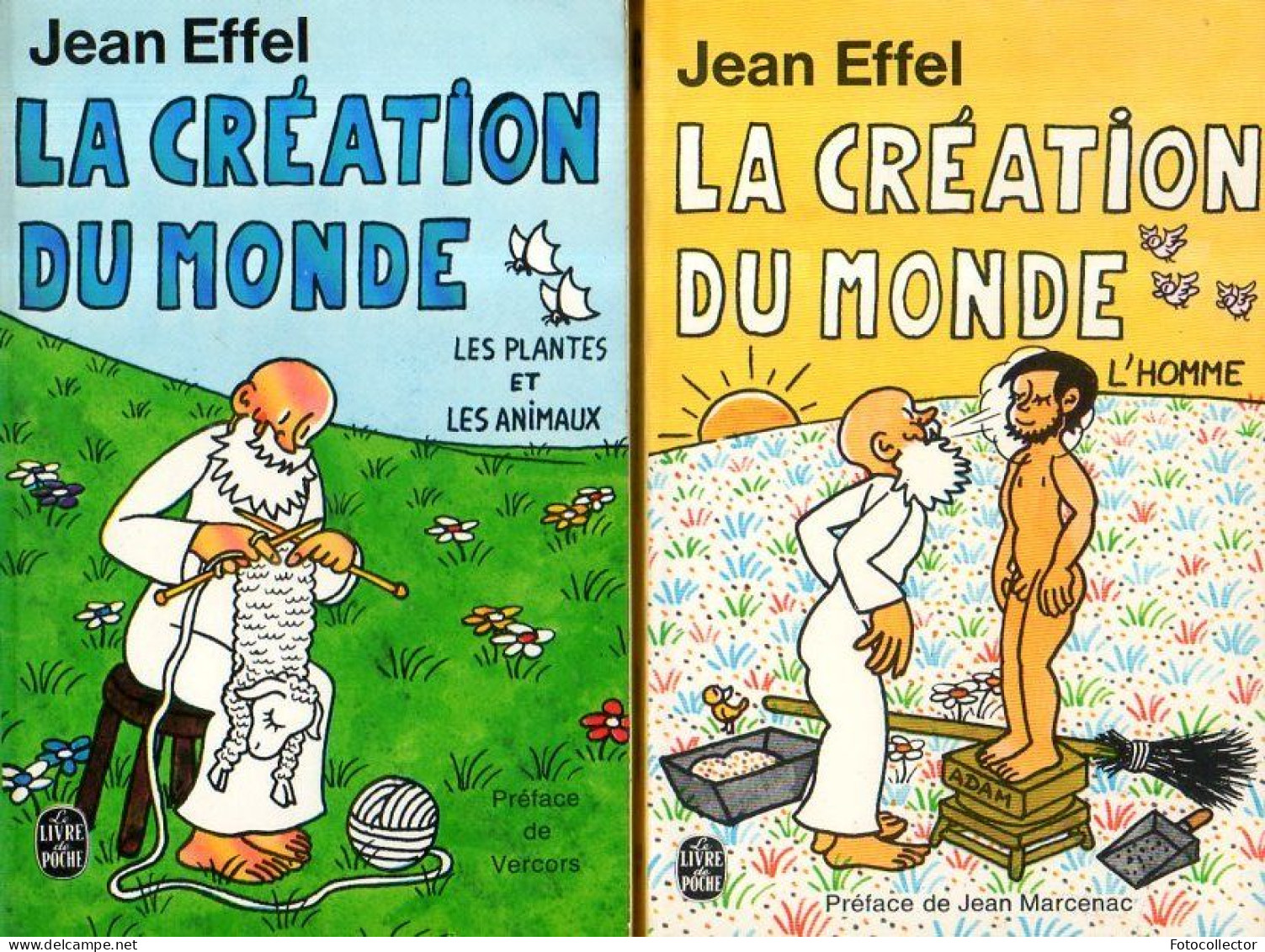 La Création Du Monde Complet Des 5 Tomes Par Jean Effel - Paquete De Libros