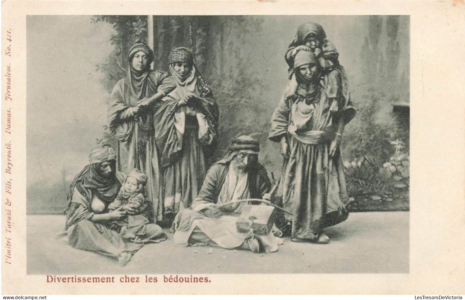 SYRIE - Divertissement  Chez Les Bédouines - Carte Postale Ancienne - Siria