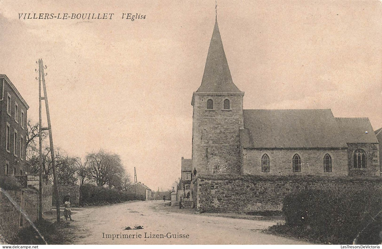 BELGIQUE - Villers-Le-Bouillet - L'église - Carte Postale Ancienne - Villers-le-Bouillet