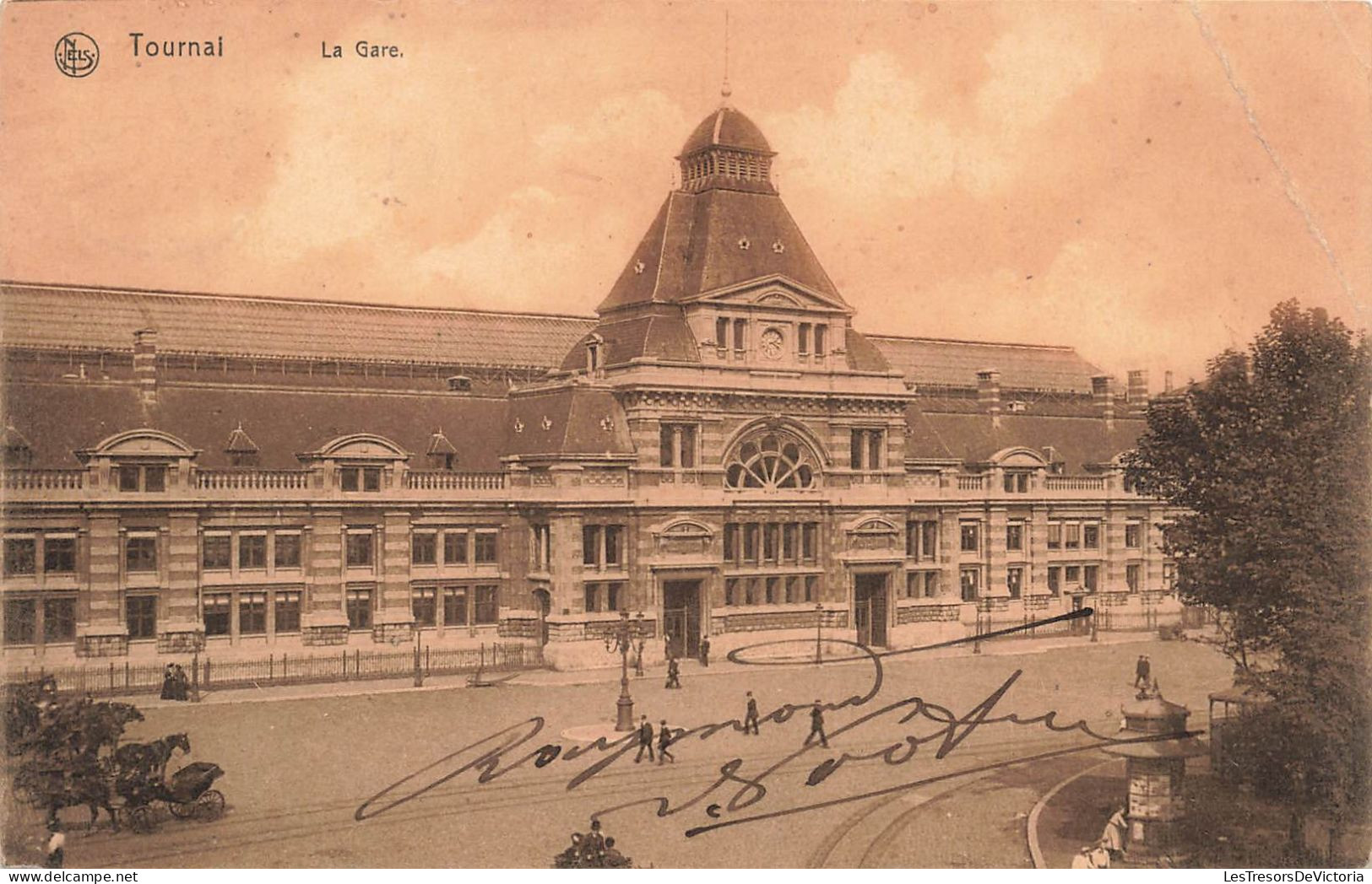 BELGIQUE - Tournai - La Gare - Carte Postale Ancienne - Chatelet