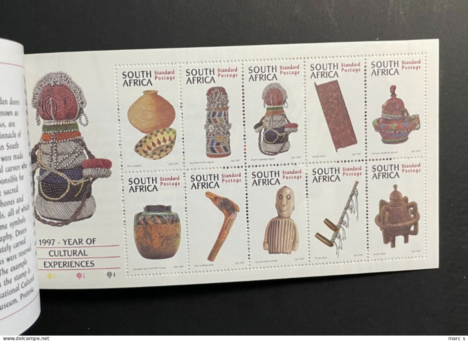 SOUTH AFRICA 1997 - NEUF**/MNH - LUXE - Booklet Carnet Markenheftchen No 1 -  8 Pages - 2 X Mi 1053 / 1062 - Cuadernillos