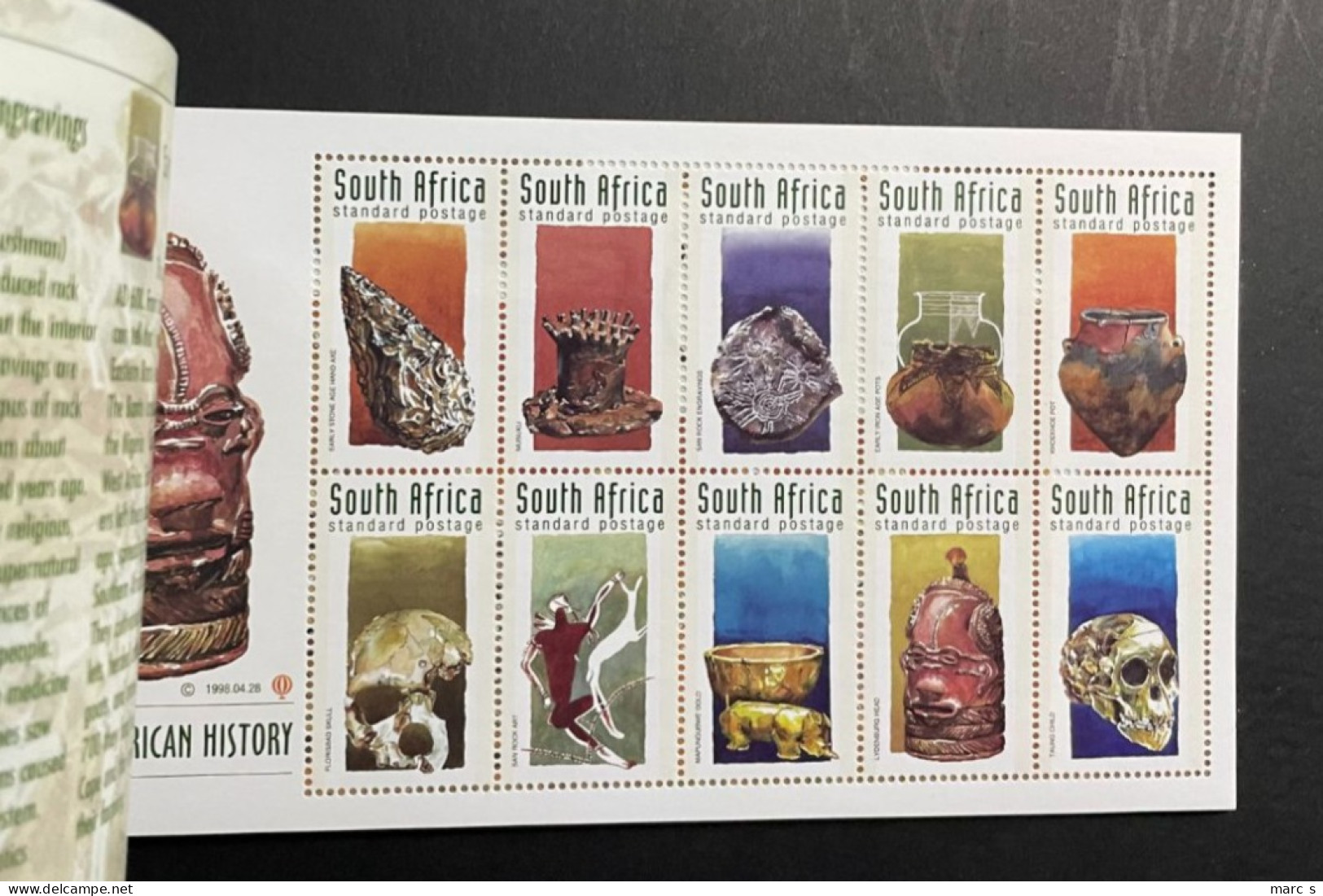 SOUTH AFRICA 1998 - NEUF**/MNH - LUXE - Booklet Carnet Markenheftchen No 3 -  8 Pages - 2 X Mi 1130 / 1139 - Markenheftchen