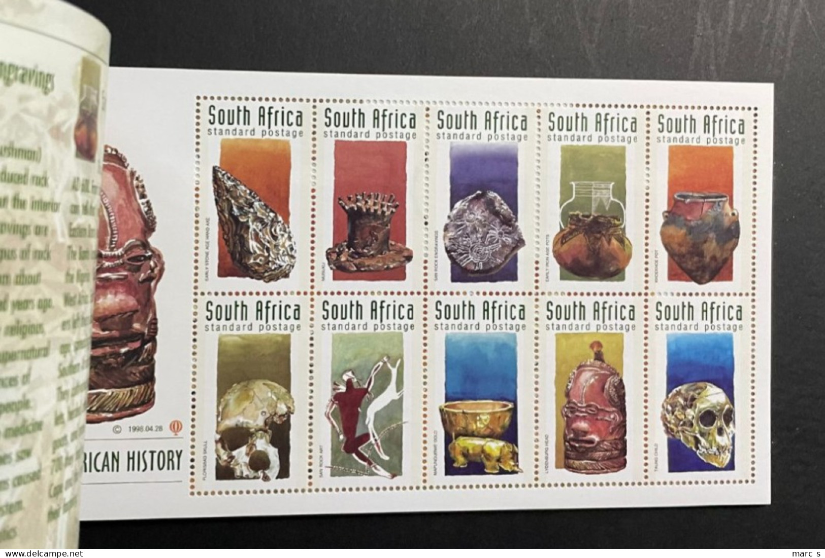 SOUTH AFRICA 1998 - NEUF**/MNH - LUXE - Booklet Carnet Markenheftchen No 3 -  8 Pages - 2 X Mi 1130 / 1139 - Carnets