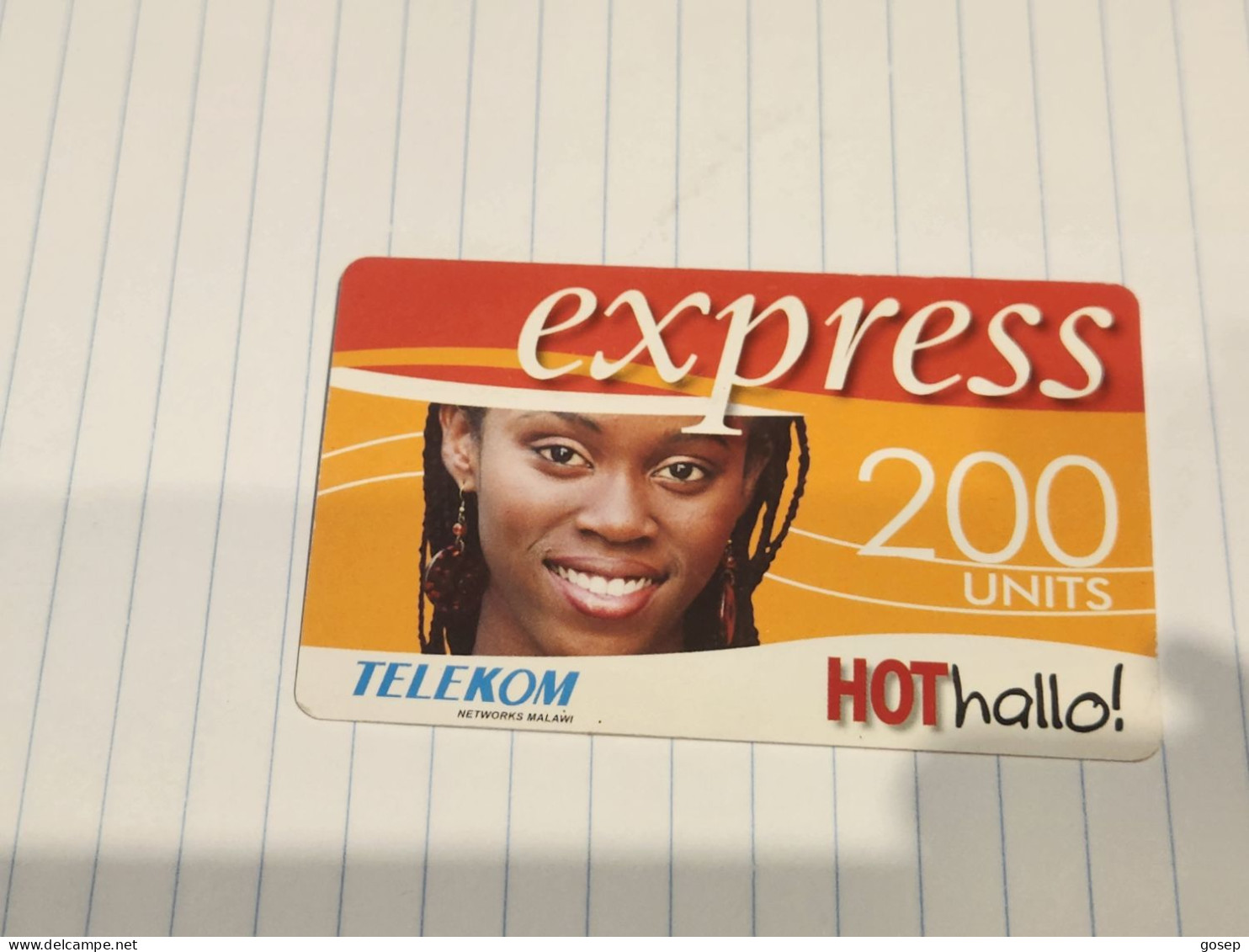MALAWI-(MW-TNM-REF-0004)-Express -Smiling Girl 200-(3)-(60030-73313-96137)-used Card Prepiad Free - Malawi