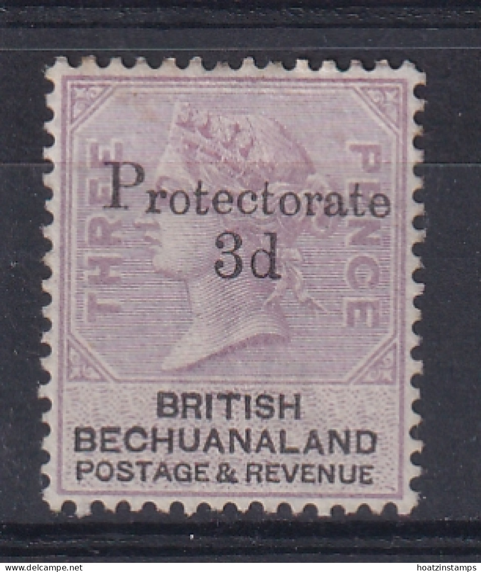 Bechuanaland: 1888   QV 'Protectorate' - Surcharge OVPT   SG43   3d On 3d    MH - 1885-1964 Bechuanaland Protectorate