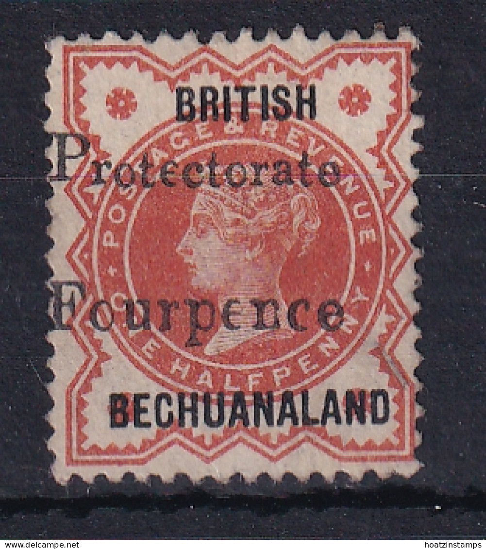 Bechuanaland: 1889   QV 'British Bechuanaland' - Surcharge OVPT   SG53   4d On ½d     MH - 1885-1964 Protectorat Du Bechuanaland