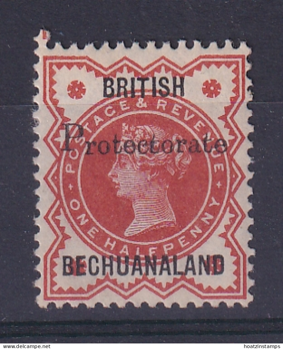 Bechuanaland: 1890   QV 'Protectorate' OVPT   SG55   ½d  [19mm Overprint]    MH  (2) - 1885-1964 Protectoraat Van Bechuanaland