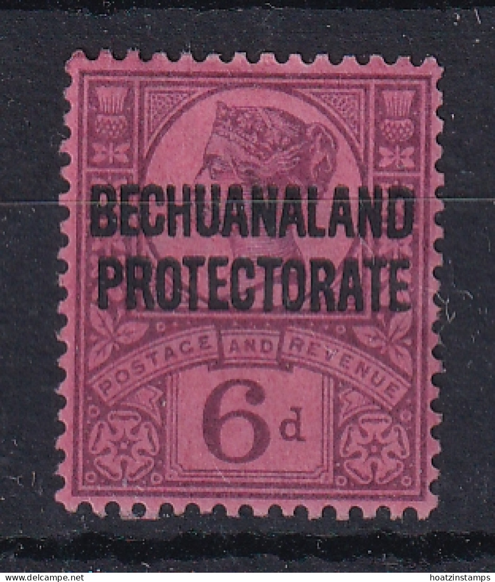 Bechuanaland: 1897/1902   QV 'Bechuanaland Protectorate' OVPT   SG65   6d      MH - 1885-1964 Herrschaft Von Bechuanaland