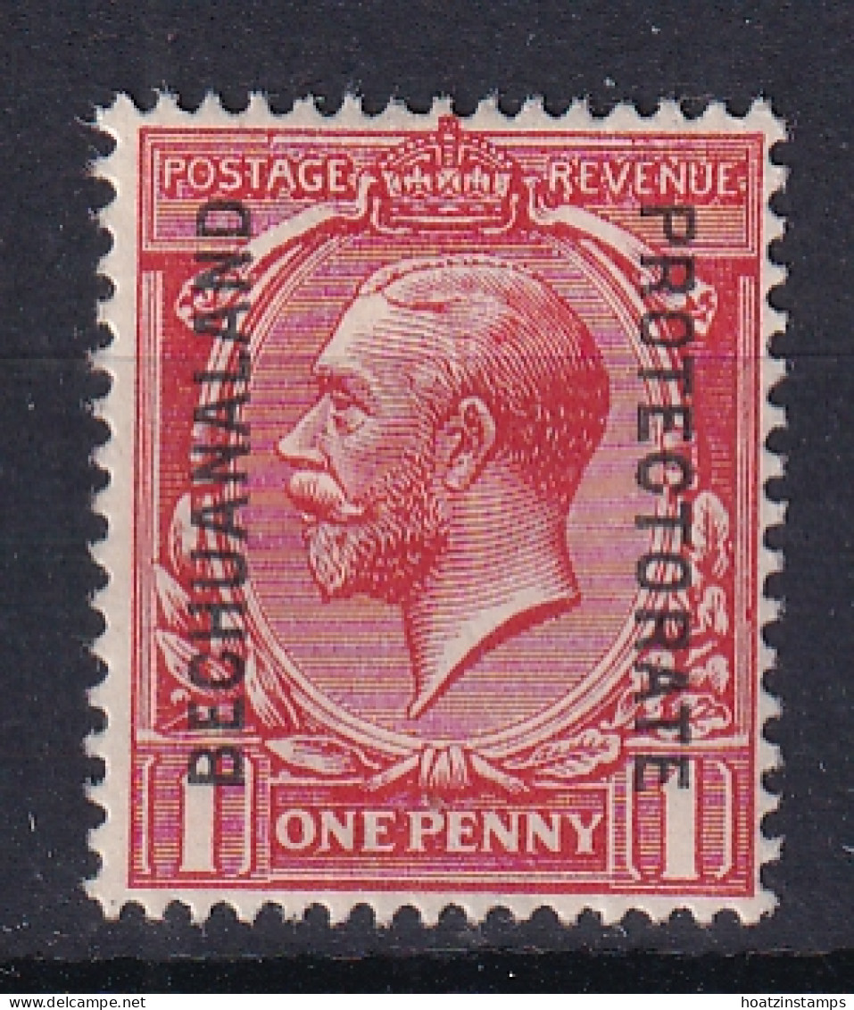 Bechuanaland: 1913/24   KGV 'Bechuanaland Protectorate' OVPT   SG74   1d   Scarlet   MH - 1885-1964 Bechuanaland Protettorato