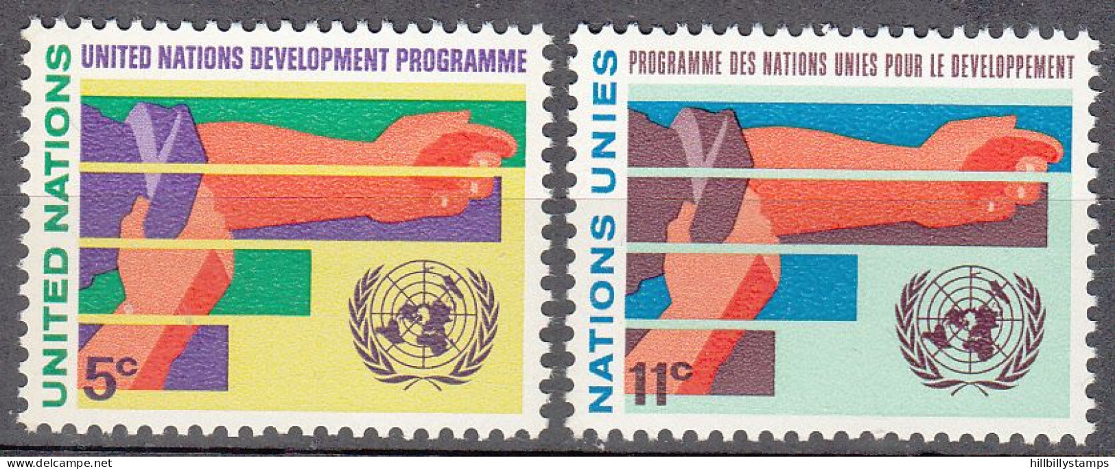 UNITED NATIONS NY   SCOTT NO 164-65   MNH     YEAR  1967 - Neufs
