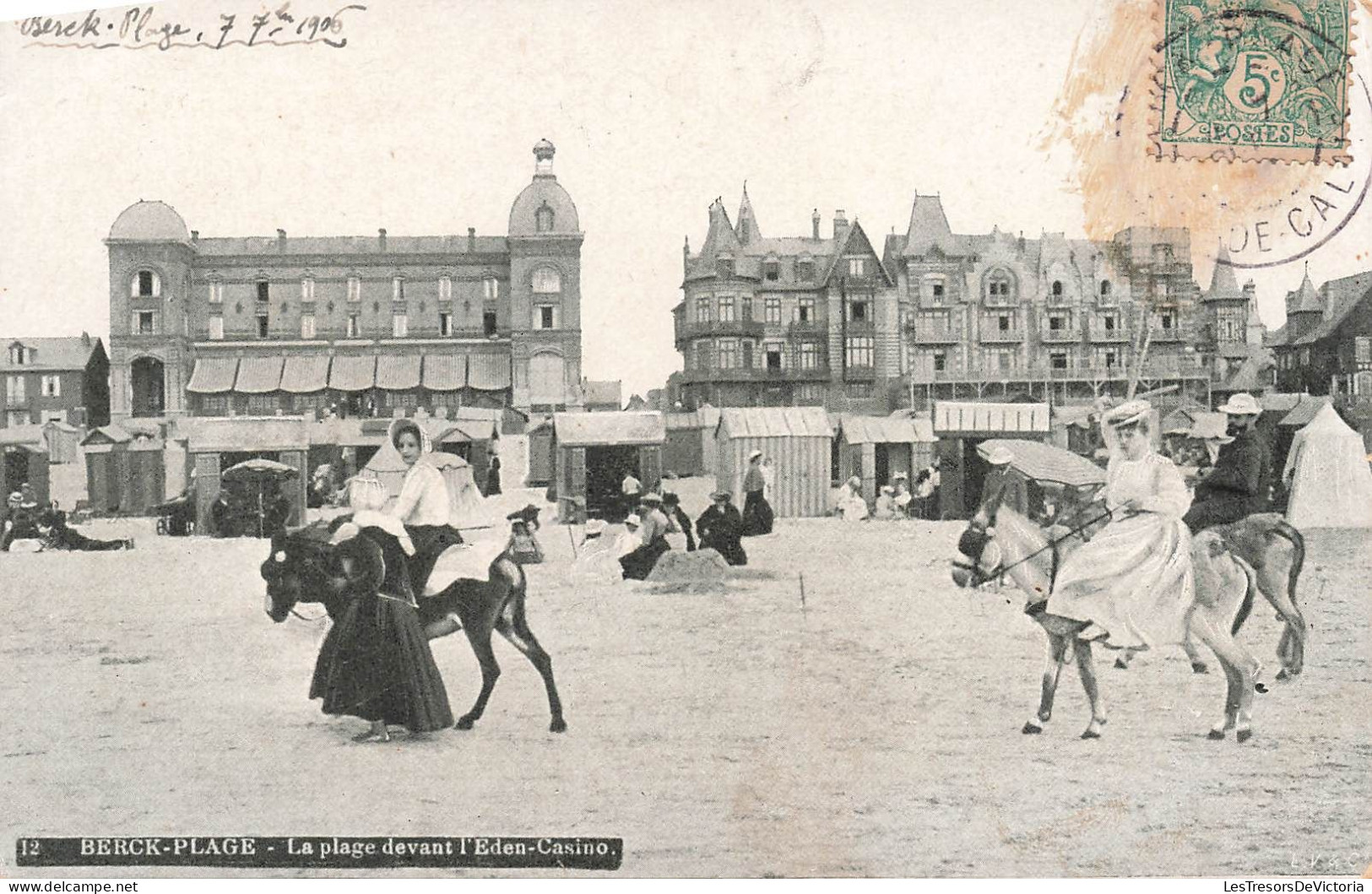FRANCE - Berck-Plage - La Plage Devant L'Eden-Casino - Animé - Carte Postale Ancienne - Berck