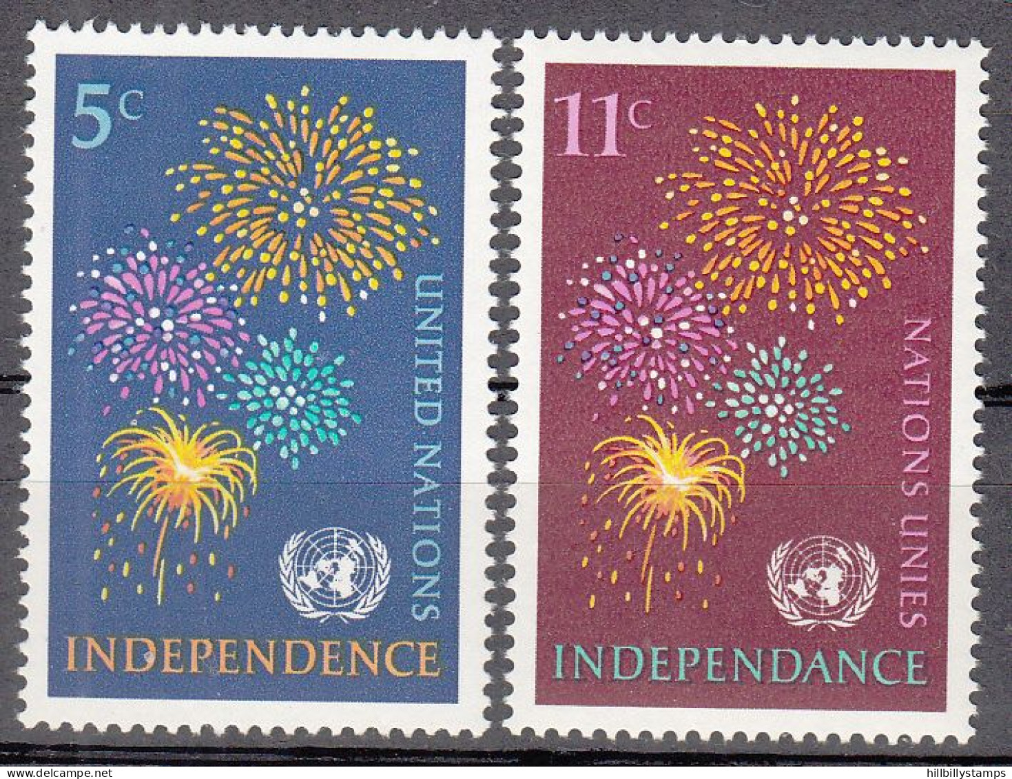 UNITED NATIONS NY   SCOTT NO 168-69   MNH     YEAR  1967 - Neufs