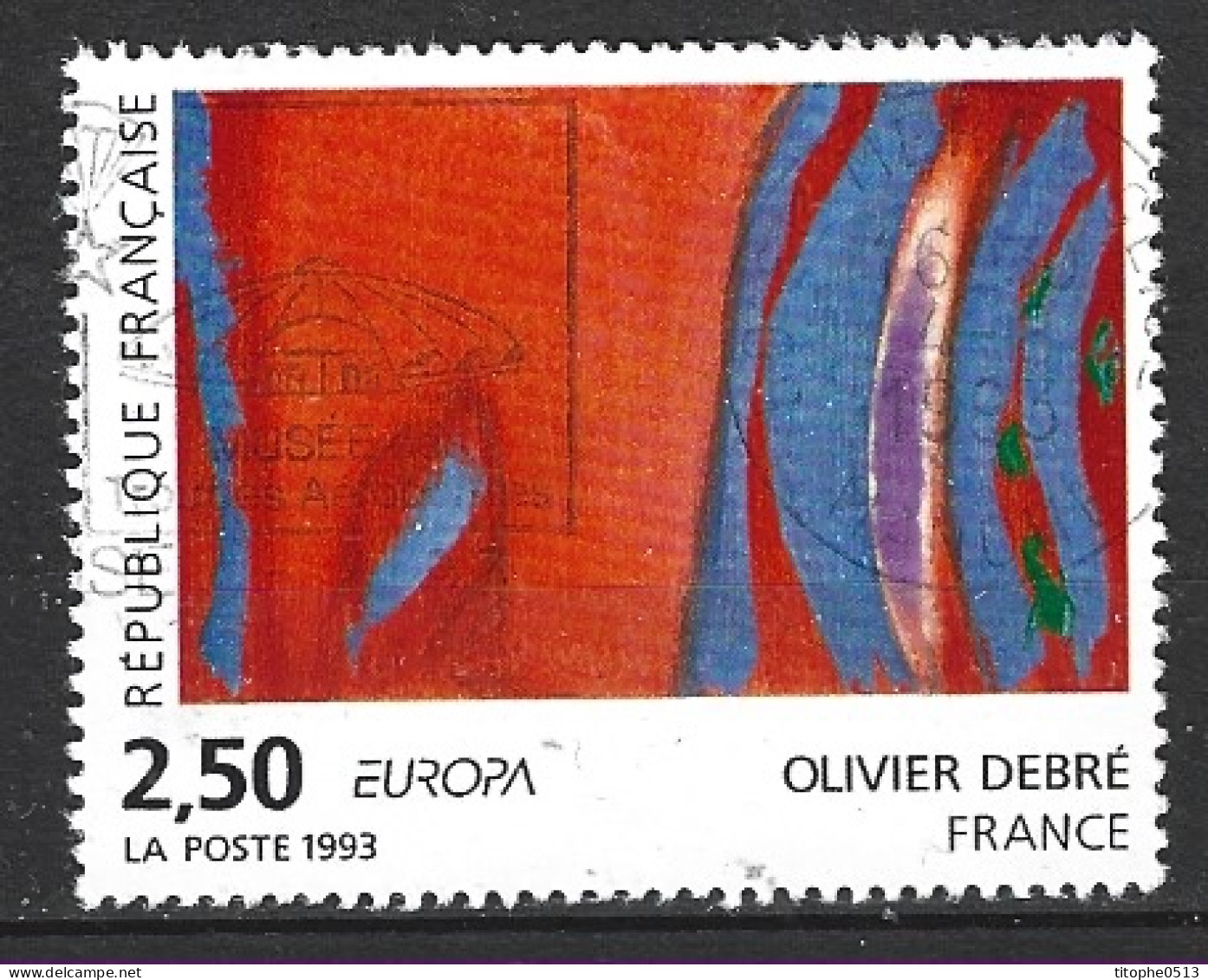 FRANCE. N°2797 Oblitéré De 1993. Oeuvre De Debré. - 1993