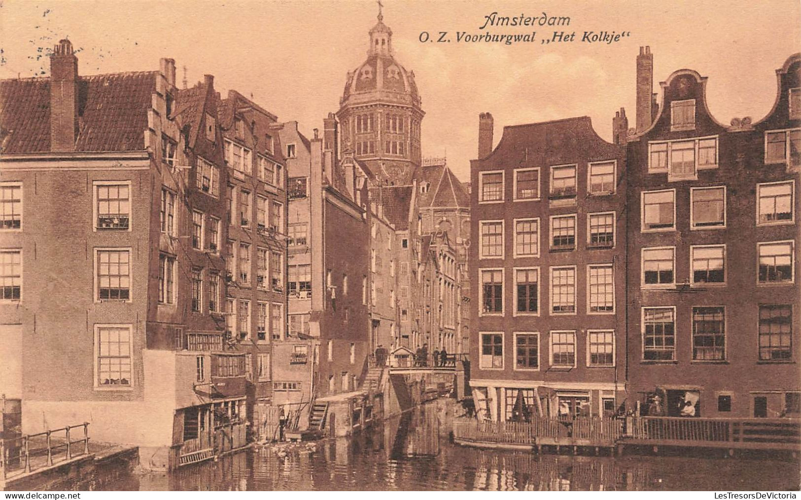 PAYS-BAS - Amsterdam - Oude Zijds Voorburgwal - Carte Postale Ancienne - Amsterdam