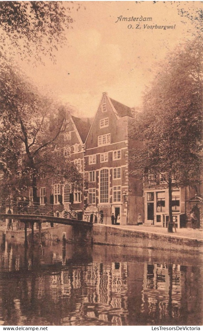 PAYS-BAS - Amsterdam - Oude Zijds Voorburgwal - Carte Postale Ancienne - Amsterdam