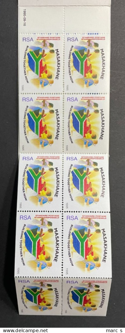 SOUTH AFRICA 1995 - NEUF**/MNH - Booklet Carnet Markenheftchen 10 X Mi 969 - Booklets