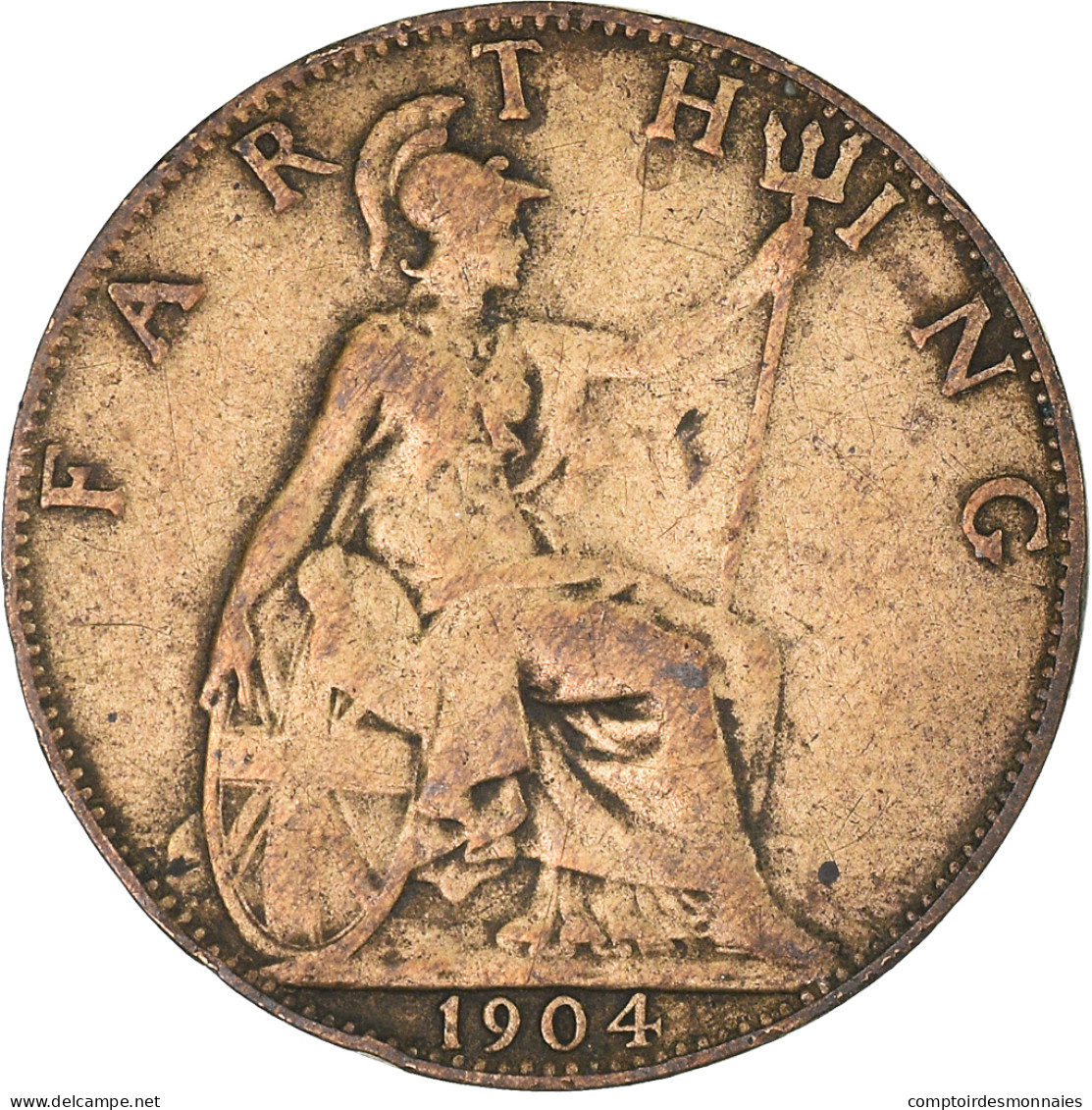 Monnaie, Grande-Bretagne, Farthing, 1904 - B. 1 Farthing