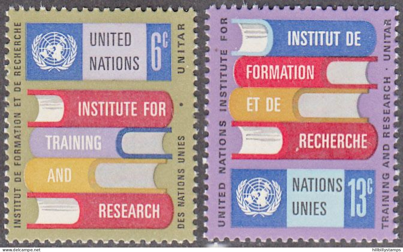 UNITED NATIONS NY   SCOTT NO 192-93   MNH     YEAR  1969 - Nuovi