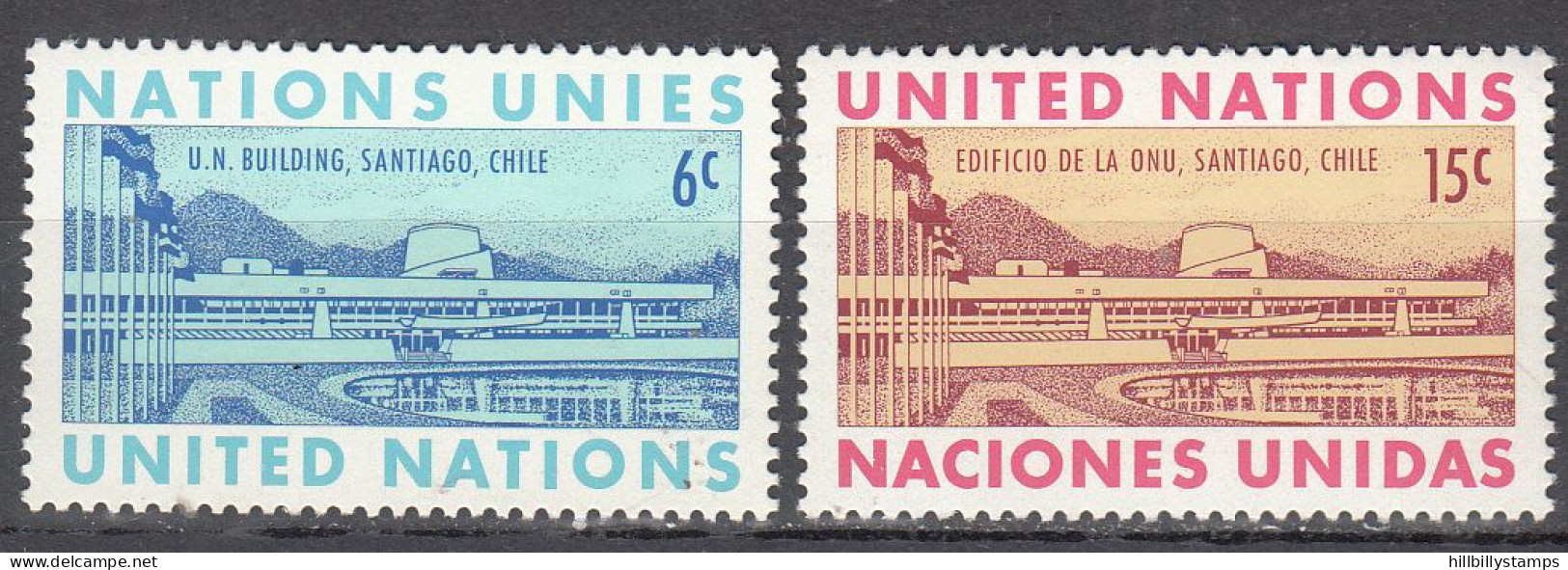 UNITED NATIONS NY   SCOTT NO 194-95   MNH     YEAR  1969 - Neufs
