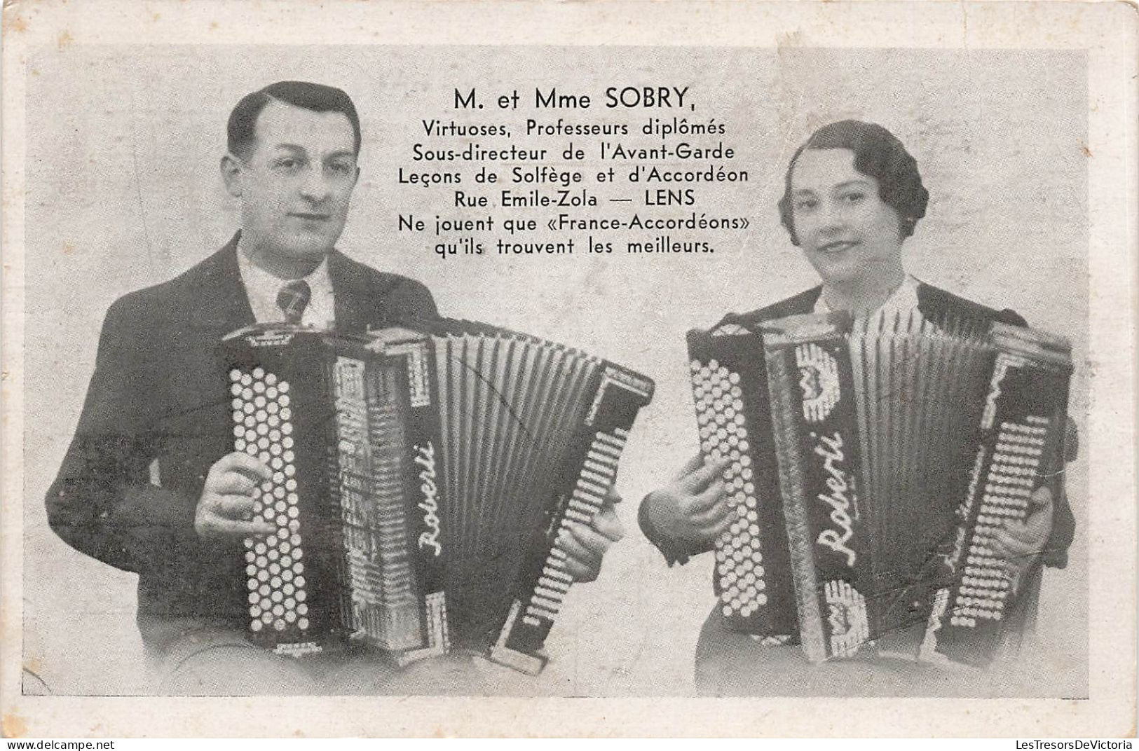 CELEBRITES - Chanteurs Et Musiciens - Monsieur Et Madame Sobry - Carte Postale Ancienne - Chanteurs & Musiciens