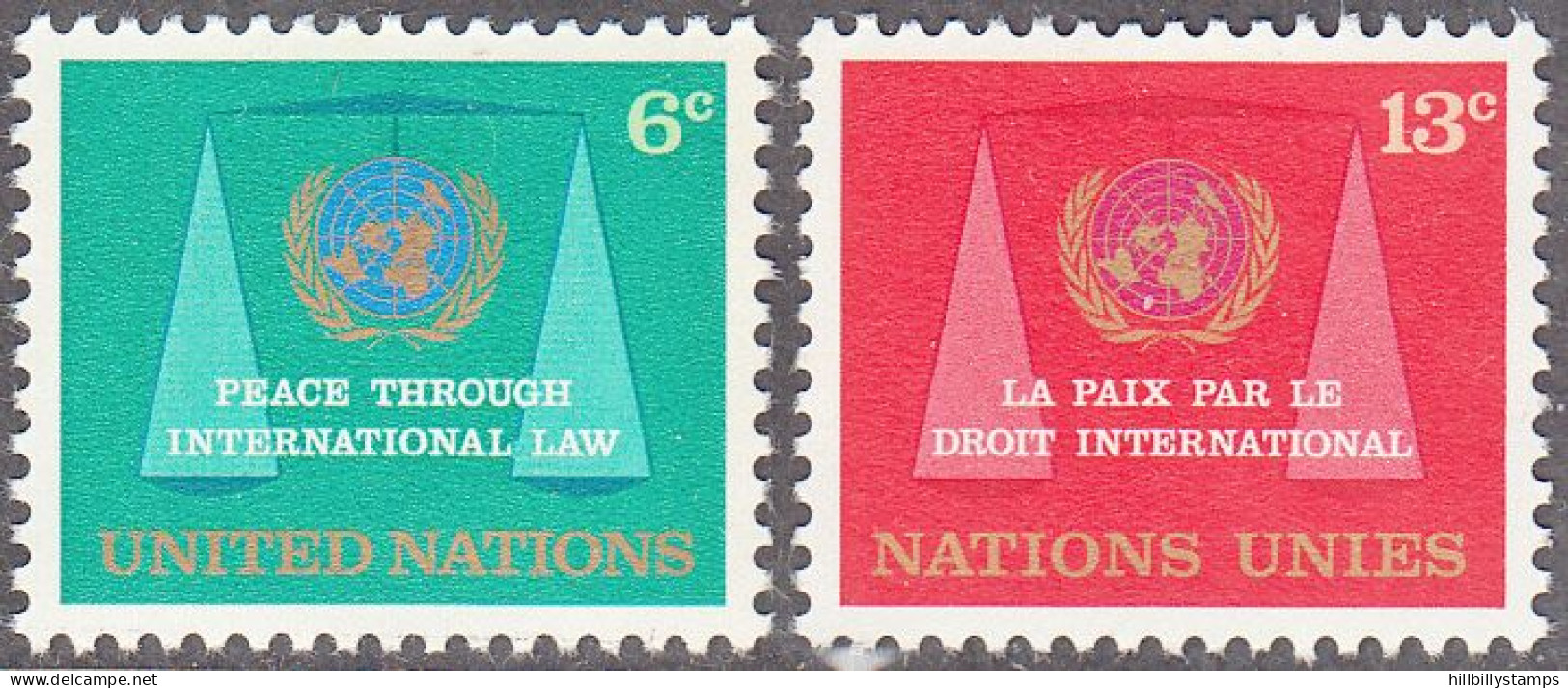 UNITED NATIONS NY   SCOTT NO 197-98   MNH     YEAR  1969 - Neufs