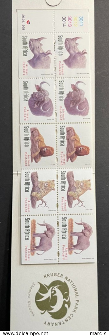 SOUTH AFRICA 1998 - 01 - 26  - NEUF**/MNH - Booklet Carnet Markenheftchen 2 X Mi 1117 / 1121 - Libretti